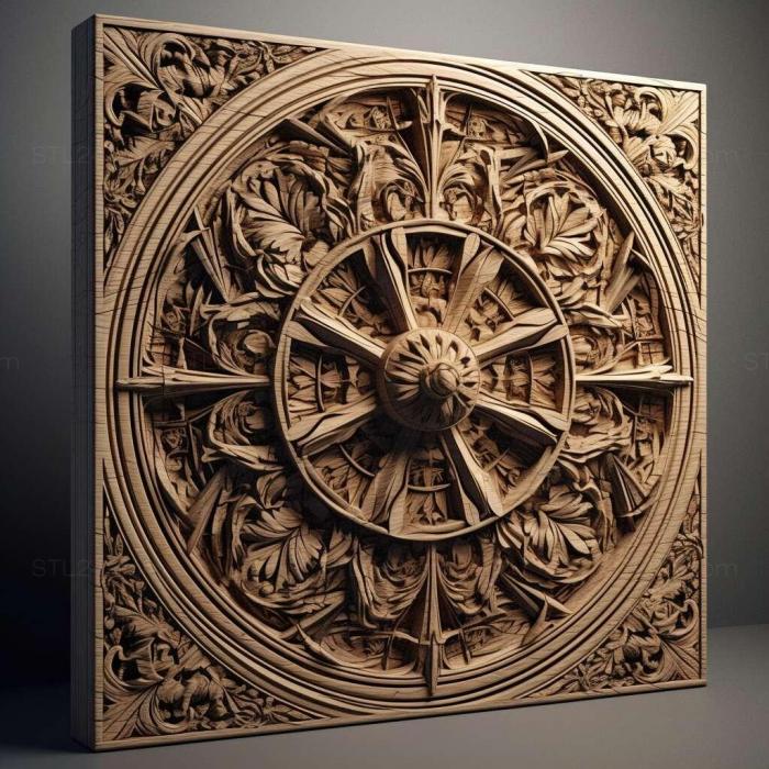 Patterns and decorations (stl laser 1, PATTERN_693) 3D models for cnc